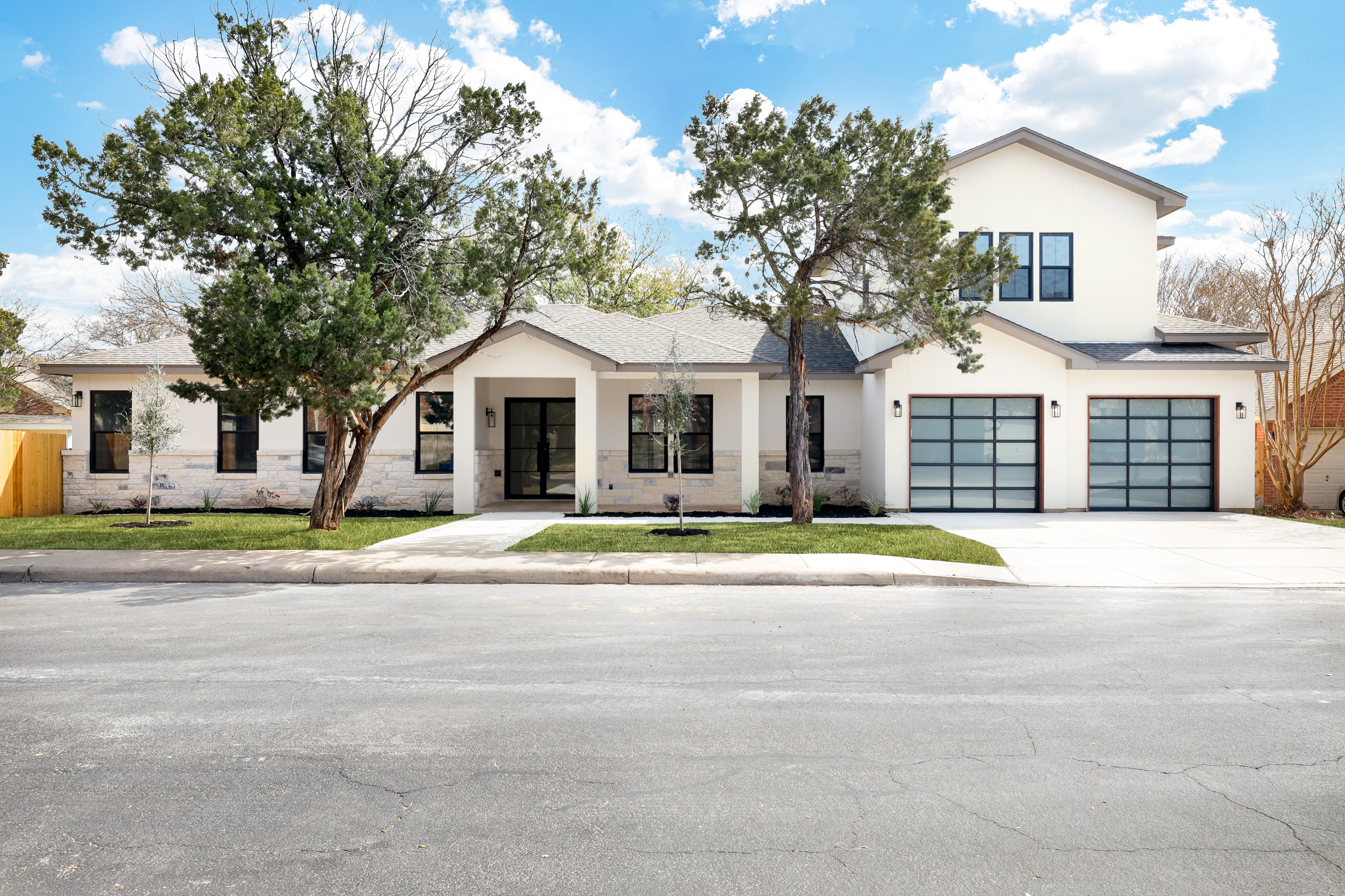 Front door, windows and garage doors